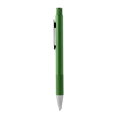 Bolígrafo de aluminio reciclado mate con agarre biselado · Verde Oscuro