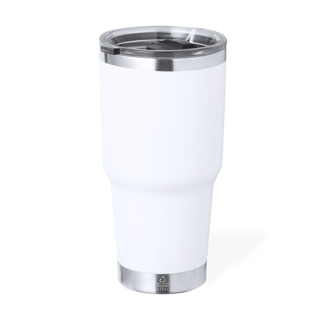 Vaso térmico de acero reciclado mate 600 ml · Satinado Max