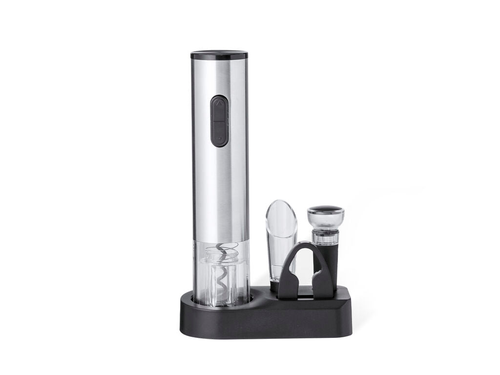 Set de vino con sacacorchos eléctrico