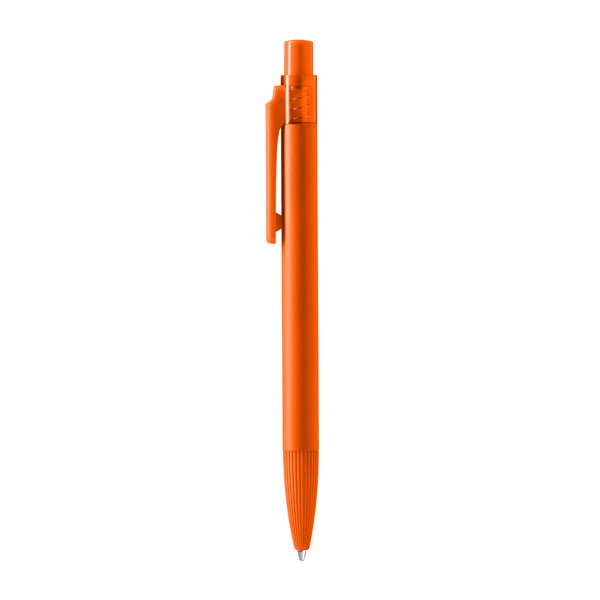 Bolígrafo de aluminio con detalles translúcidos · Naranja
