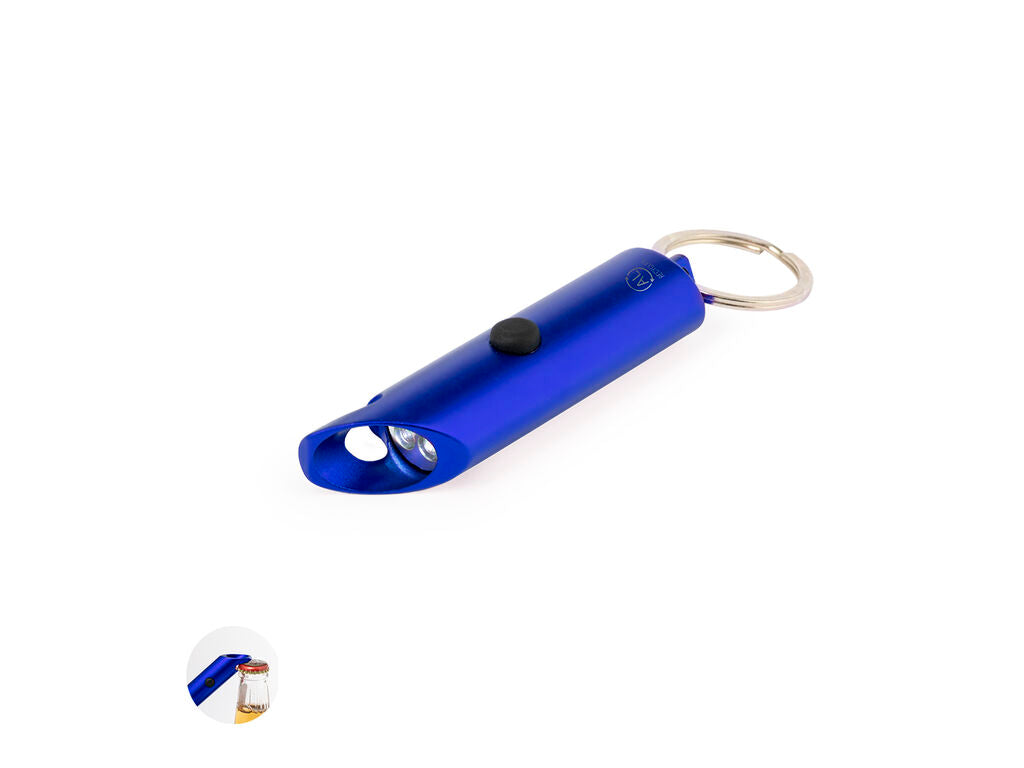 Llavero linterna y abridor de aluminio reciclado