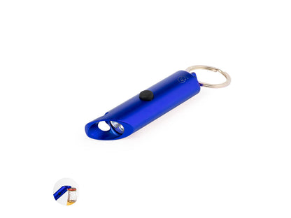 Llavero linterna y abridor de aluminio reciclado