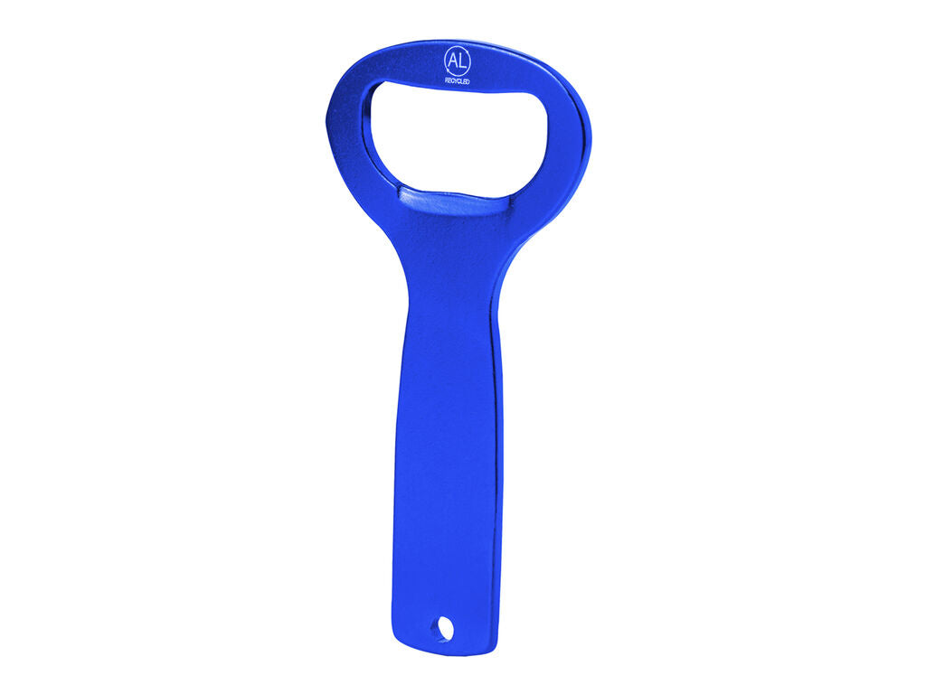 Abridor de aluminio reciclado para grabar · Azul