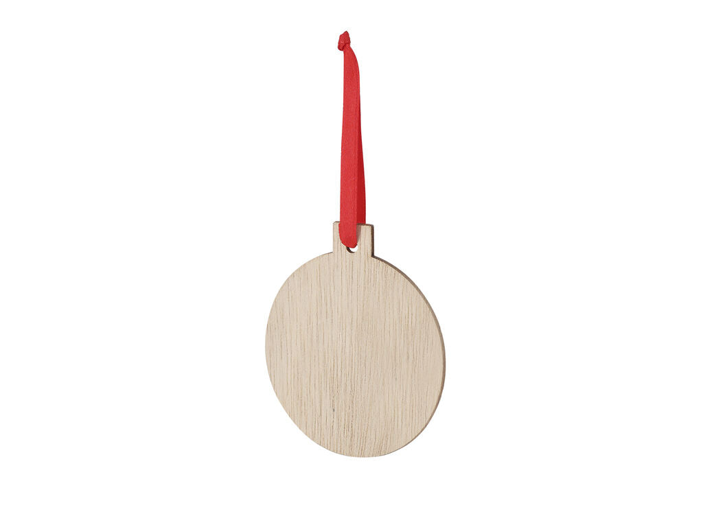 Adorno navideño de madera para sublimar · Bola