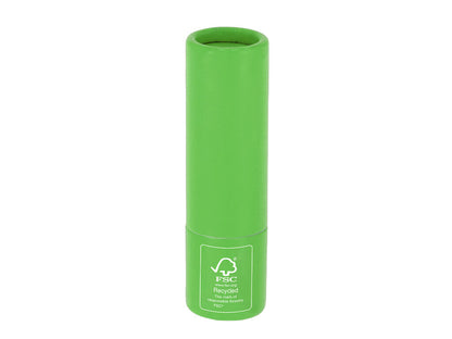 Bálsamo labial de cartón reciclado FSC · Verde