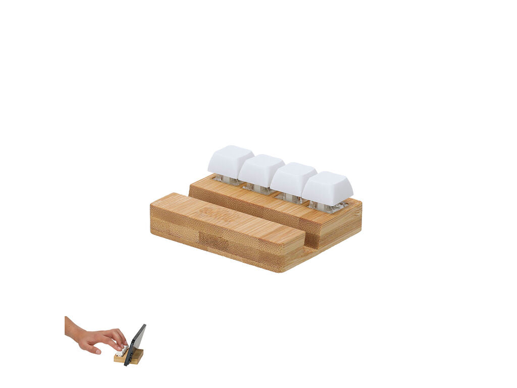 Soporte antiestrés con teclas para móvil