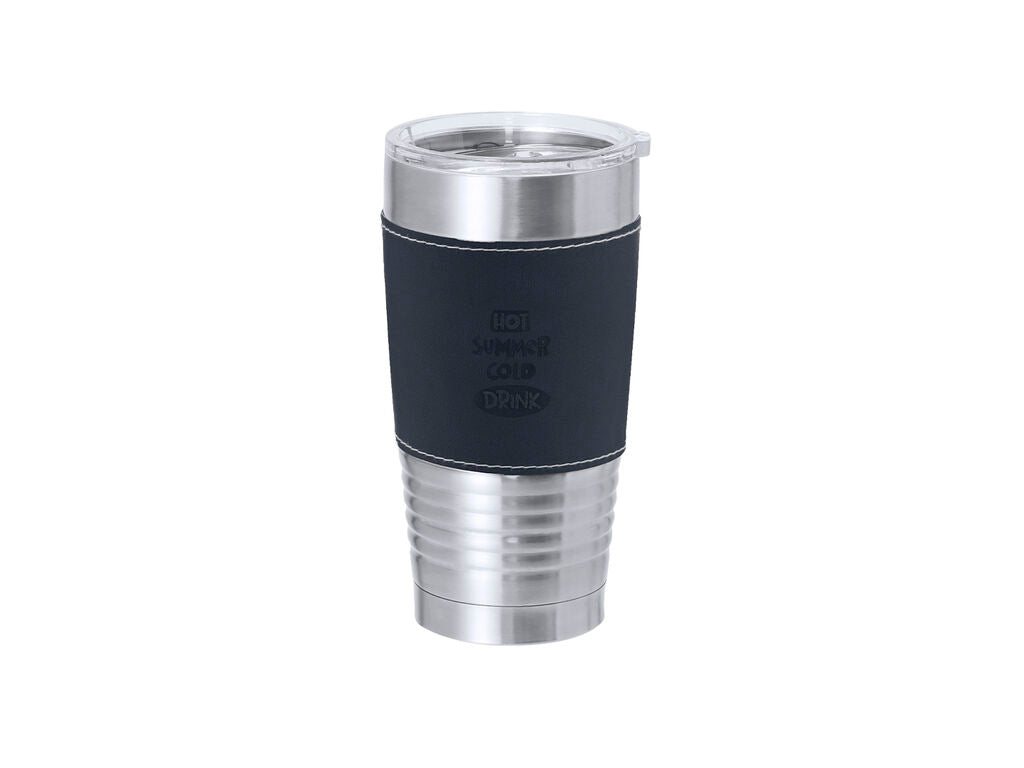 Vaso térmico con banda de polipiel 420 ml