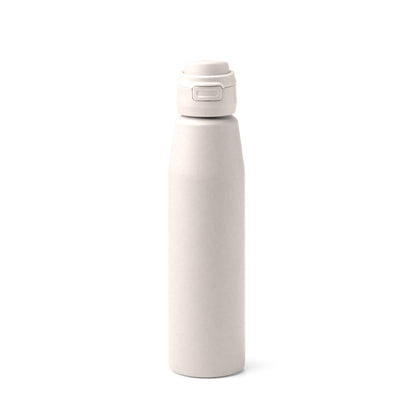 Botella de acero inoxidable 750 ml con botón · Blanco