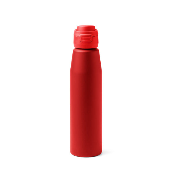 Botella de acero inoxidable 750 ml con botón · Rojo