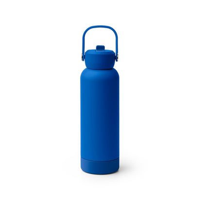 Botella térmica de acero reciclado 730 ml con pajita y asa · Royal