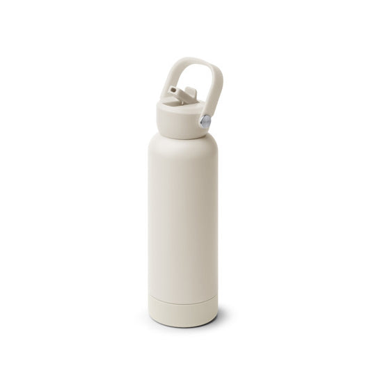 Botella térmica de acero reciclado 730 ml con pajita y asa