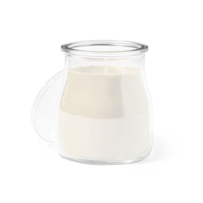 Vela aromática en tarro de cristal Made in Europe · Blanco