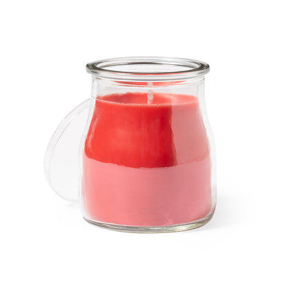 Vela aromática en tarro de cristal Made in Europe · Rojo