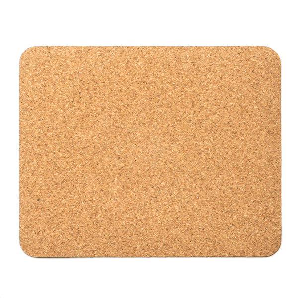 Alfombrilla de corcho natural para ratón · Crudo