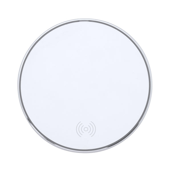 Cargador inalámbrico de aluminio 10 W · Blanco