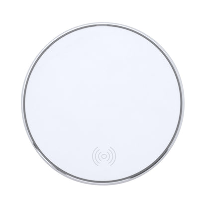 Cargador inalámbrico de aluminio 10 W · Blanco