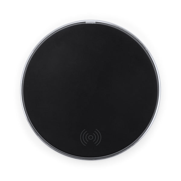 Cargador inalámbrico de aluminio 10 W · Negro