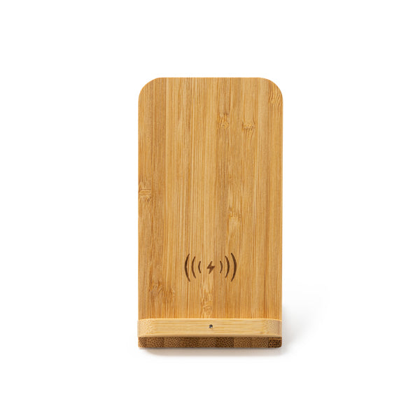 Soporte de bambú con carga inalámbrica · Bambu