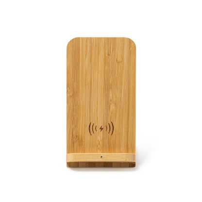Soporte de bambú con carga inalámbrica · Bambu