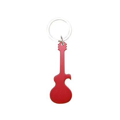 Llavero abridor guitarra de aluminio · Rojo