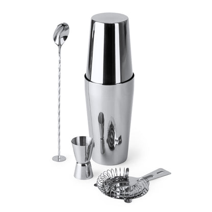 Set de cóctel de acero inoxidable con bolsa