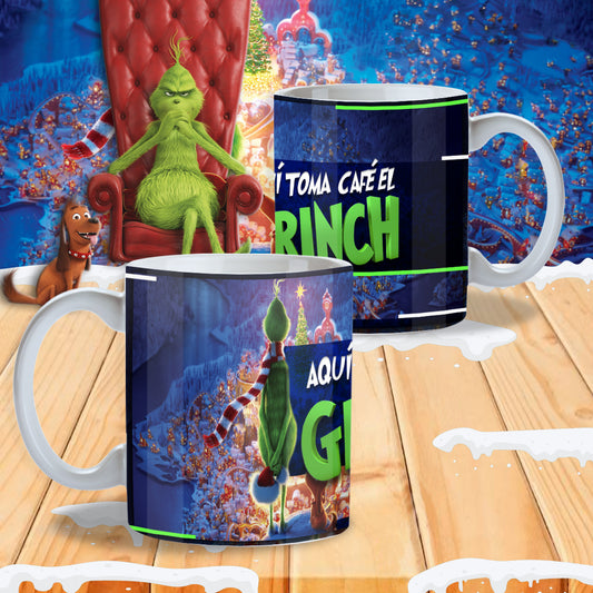 Taza Grinch Divertida Navidad - Regalo Original Anti Navidad - Diseño 3