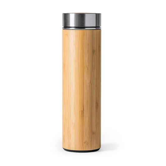 Termo de bambú 500 ml con infusor de té