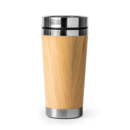 Vaso térmico de bambú y acero inoxidable 500 ml