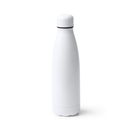 Botella térmica blanca 500 ml antigoteo · Blanco