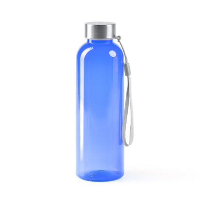 Botella de RPET translúcida 600 ml con cinta · Royal