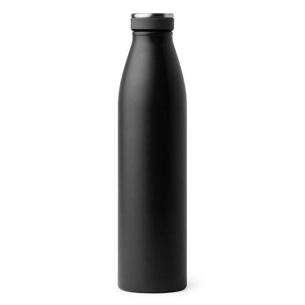 Botella térmica de acero 750 ml con aislamiento de cobre · Negro