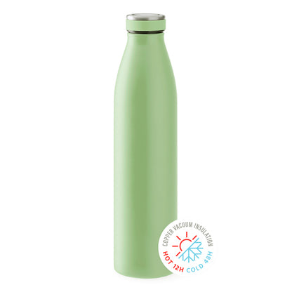 Botella térmica de acero 750 ml con aislamiento de cobre