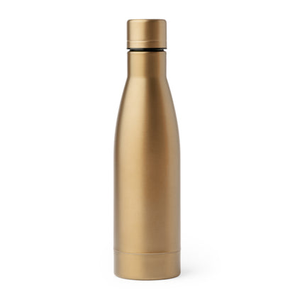 Botella térmica blanca 500 ml con aislamiento de cobre · Oro