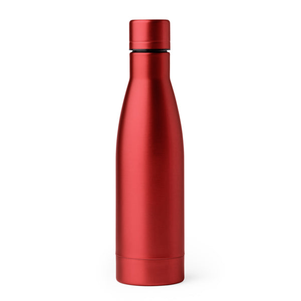 Botella térmica blanca 500 ml con aislamiento de cobre · Rojo