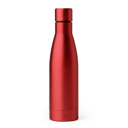 Botella térmica blanca 500 ml con aislamiento de cobre · Rojo