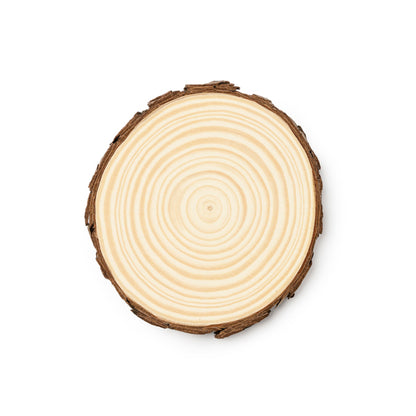 Set de 4 posavasos de madera de pino · Crudo