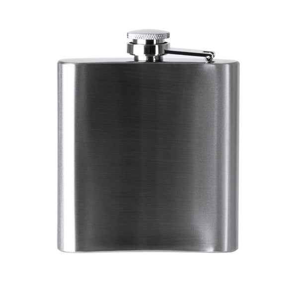 Petaca de acero inoxidable 175 ml · Plata