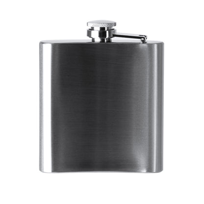Petaca de acero inoxidable 175 ml · Plata