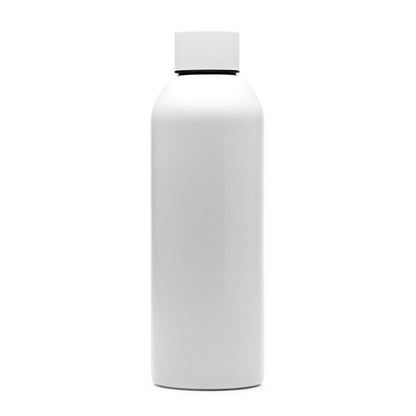 Botella de acero inoxidable 800 ml antigoteo · Blanco