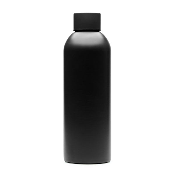 Botella de acero inoxidable 800 ml antigoteo · Negro