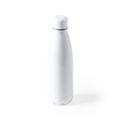 Botella de acero inoxidable blanca 700 ml antigoteo