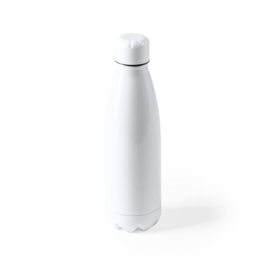 Botella de acero inoxidable blanca 700 ml antigoteo
