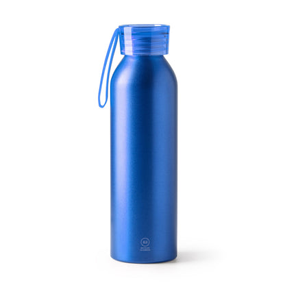 Botella de aluminio reciclado 600 ml con cinta