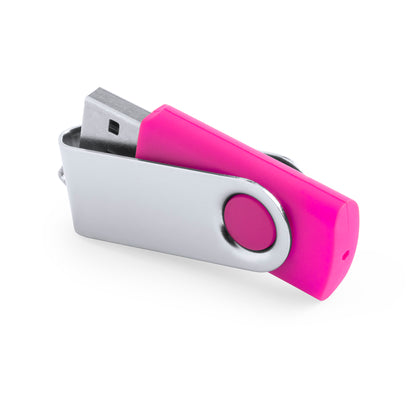 Memoria USB 16GB giratoria en colores · Fucsia