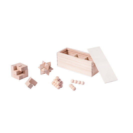 Set de 3 juegos de habilidad de madera