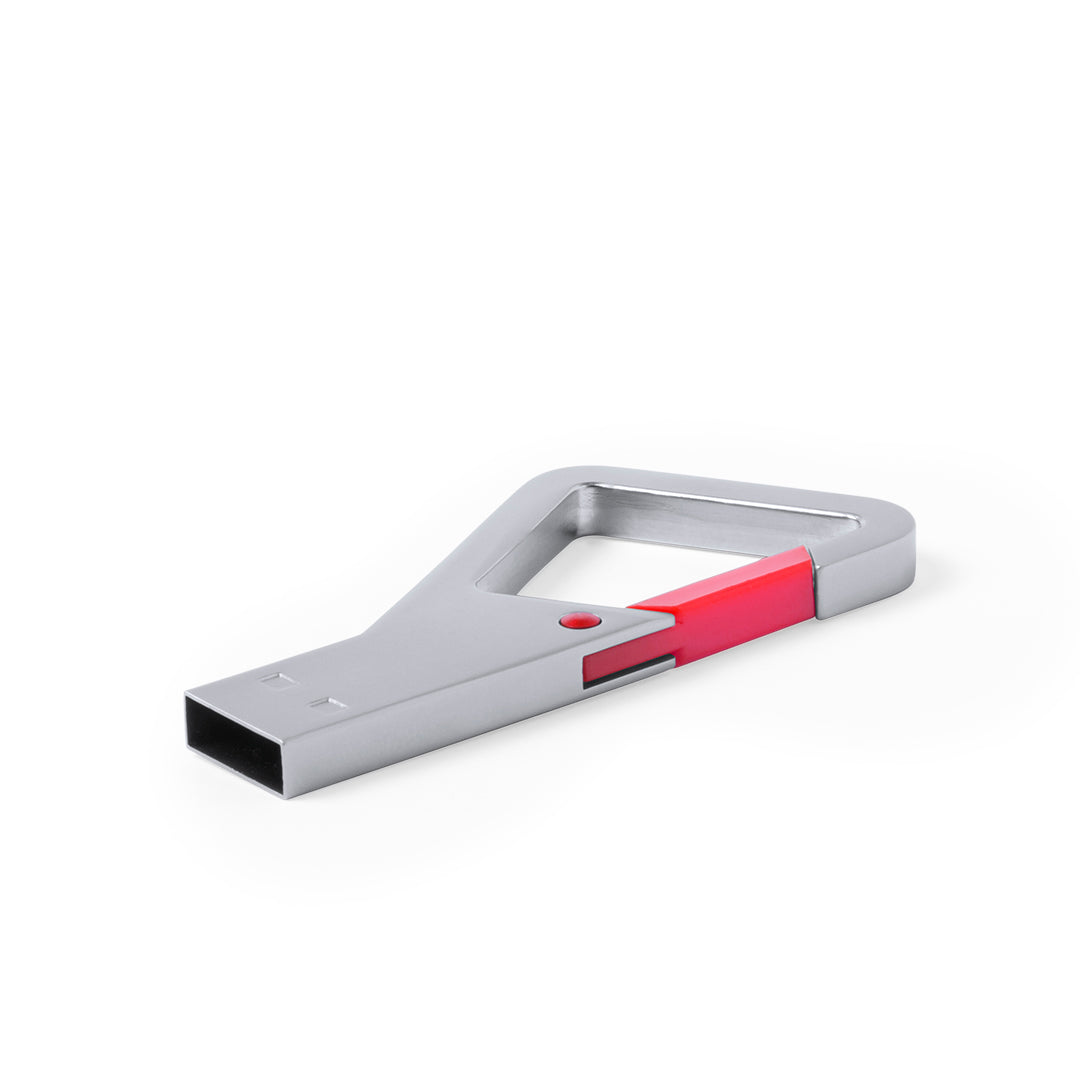Memoria USB 8GB mosquetón