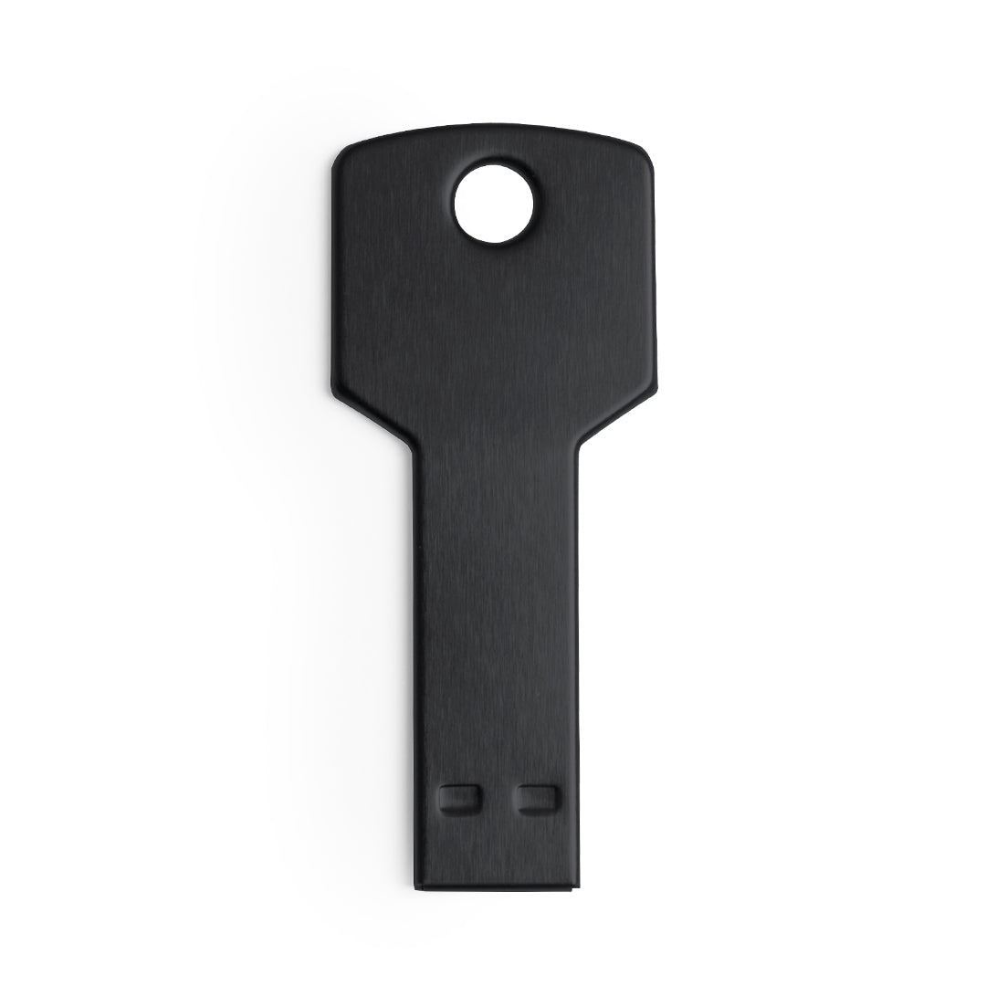 Memoria USB 16GB con forma de llave · Negro