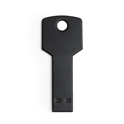Memoria USB 16GB con forma de llave · Negro