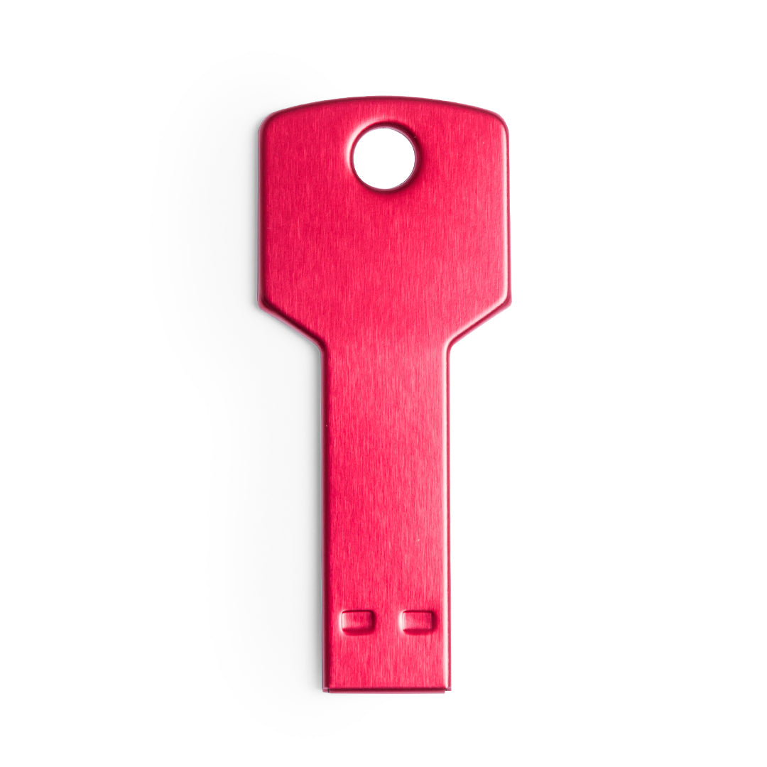 Memoria USB 16GB con forma de llave · Rojo