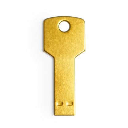 Memoria USB 16GB con forma de llave · Amarillo